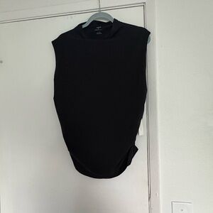 NWT Anthropologie Maeve Black Sleeveless Top XL
